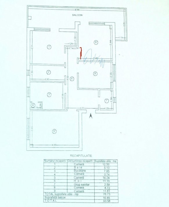 Apartament de 4 Camere, 90 mp, zona Nicolina - 10