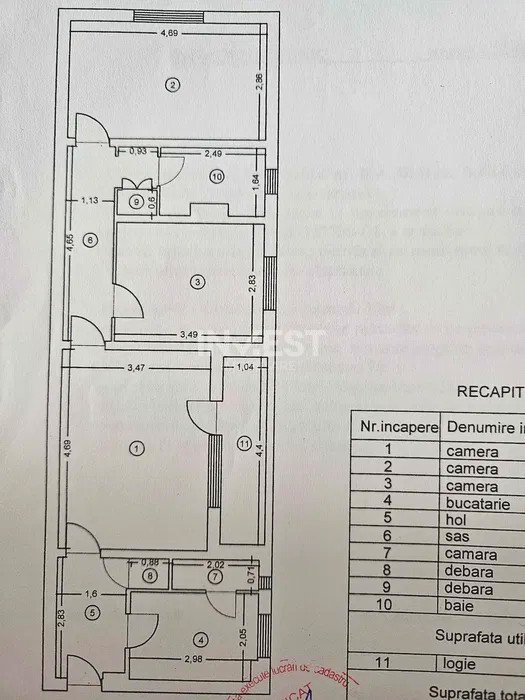Apartament 3 camere - etajul 2 - Splai Bahlui - 8