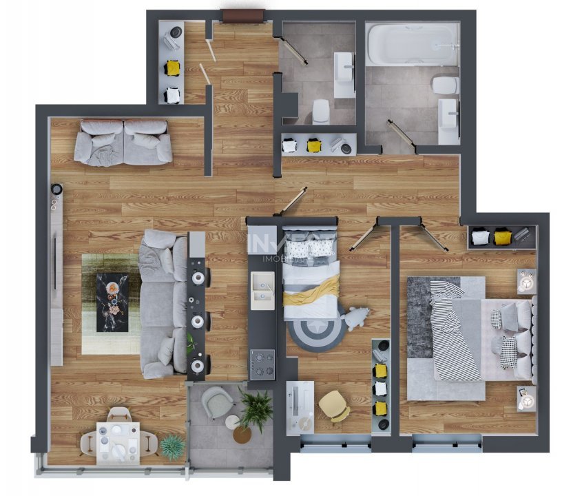 3 CAMERE DECOMANDAT 82MP IASI