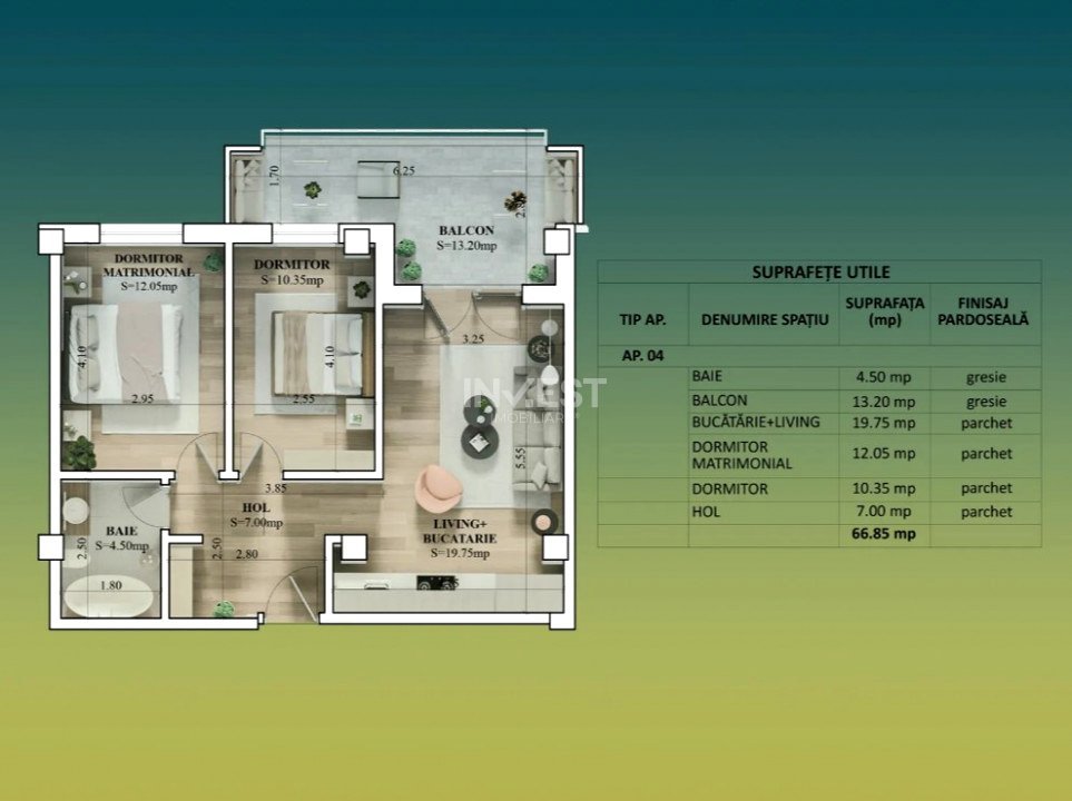 3 CAMERE 2 BAI BLOC NOU GALATA - 2