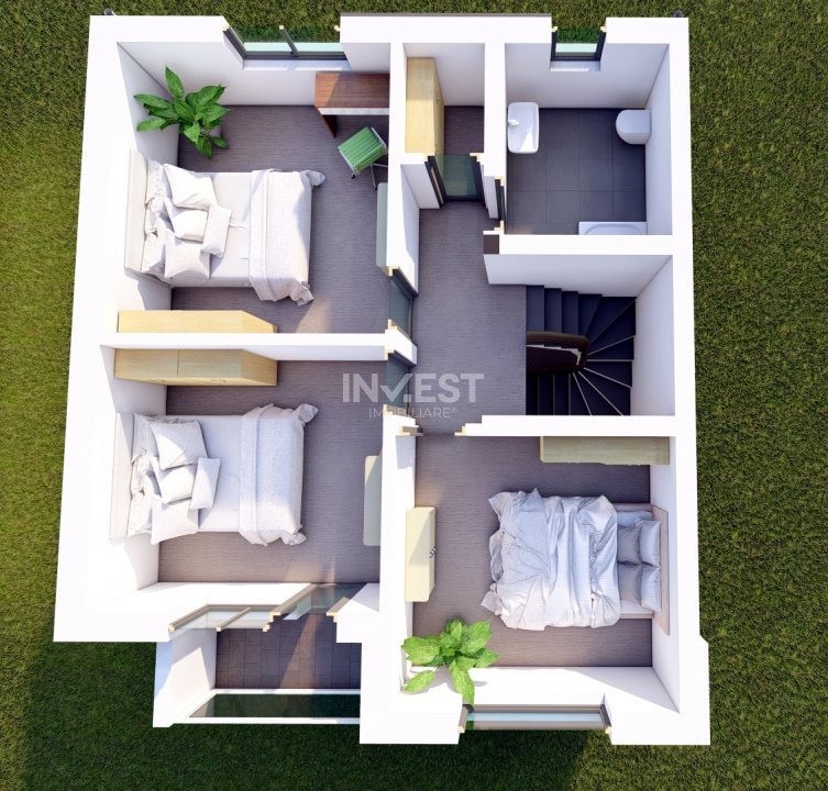 Case Tip Înșiruit P+1E cu Finisaje Premium în Valea Lupului, Iași - 3