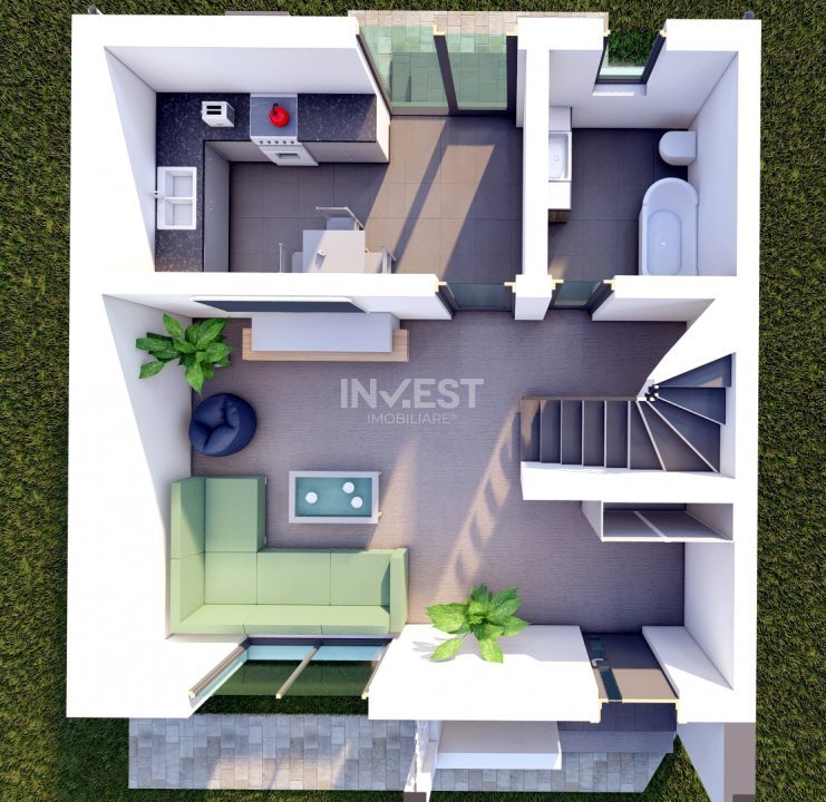 Case Tip Înșiruit P+1E cu Finisaje Premium în Valea Lupului, Iași - 2