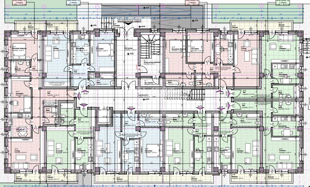 Apartament cu 2 camere , platou Galata , COMISION 0%  - 6