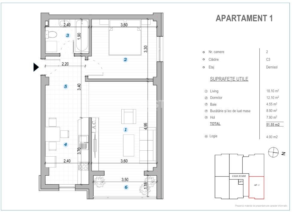 COMISION 0% ! 2 CAMERE BLOC NOU POPAS PACURARI - 5