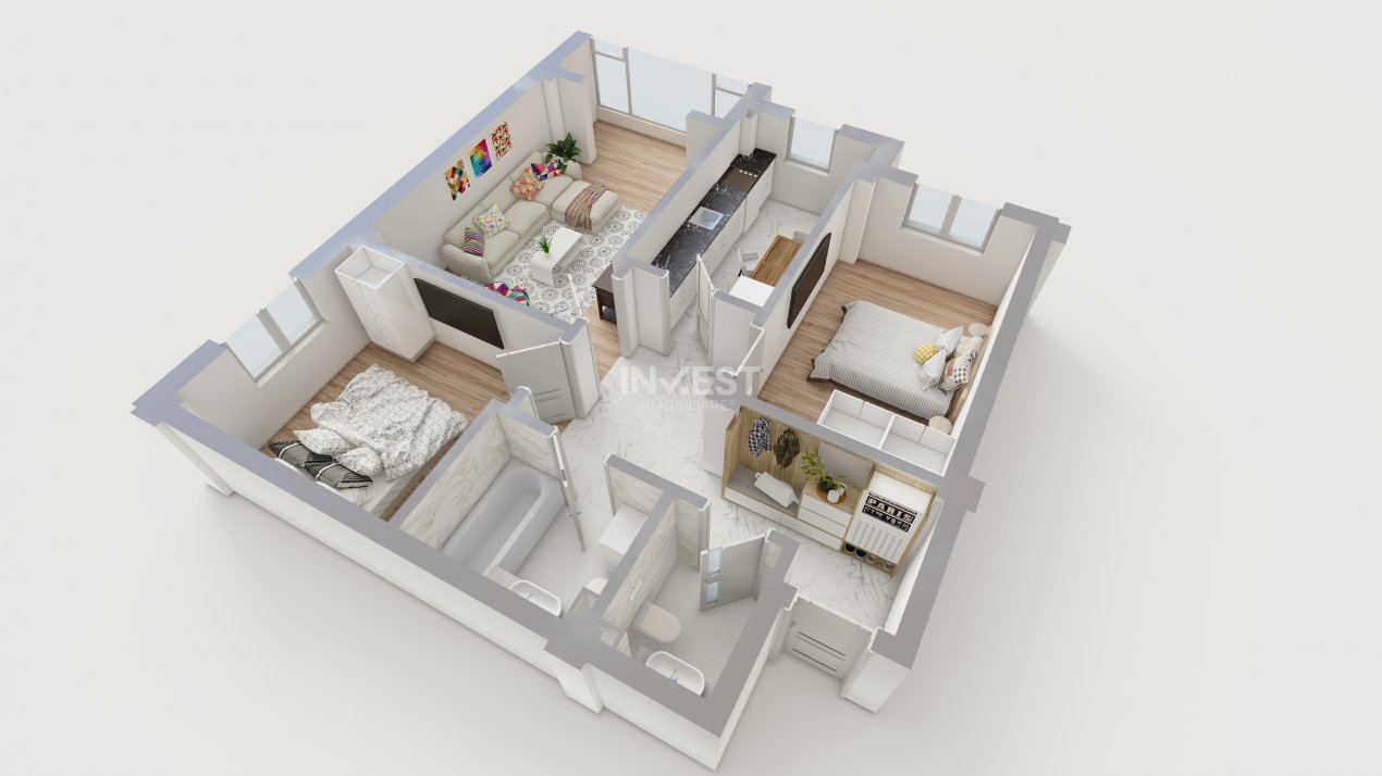 COMISION 0% ! 3 CAMERE BLOC NOU POPAS PACURARI - 4