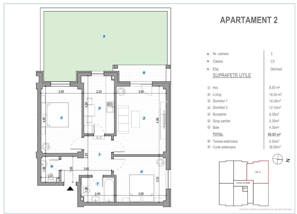 COMISION 0% ! 3 CAMERE CU GRADINA POPAS PACURARI - 5