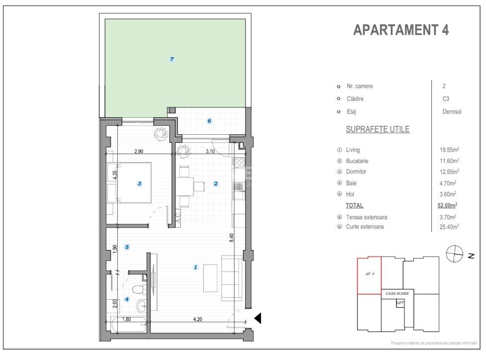 COMISION 0% ! 2 CAMERE CU GRADINA 37MP POPAS PACURARI - 5