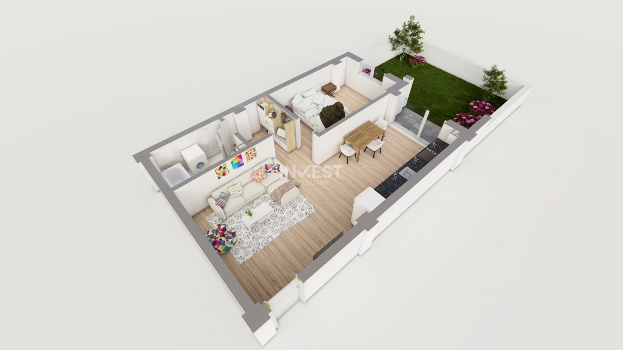 COMISION 0% ! 2 CAMERE CU GRADINA 37MP POPAS PACURARI - 3