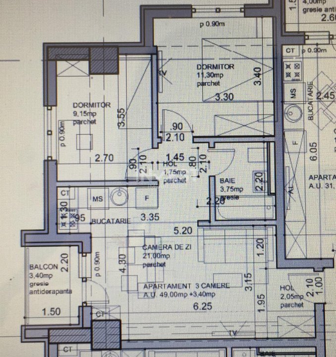 Apartament 3 camere - bloc nou - Lazăr Residence  - 3