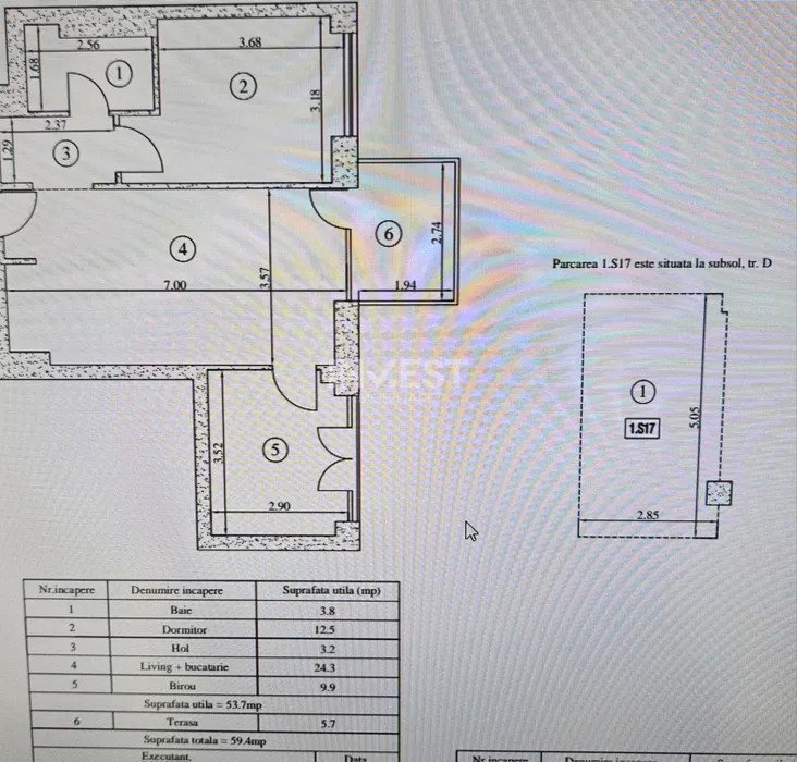 APARTAMENT 3 CAMERE + LOC DE PARCARE + BOXĂ - SILK DISTRICT, IAȘI - 8