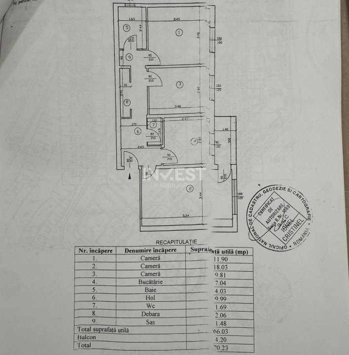 Apartament 3 Camere, intermediar, mobilat si utilat zona Nicolina2  - 7