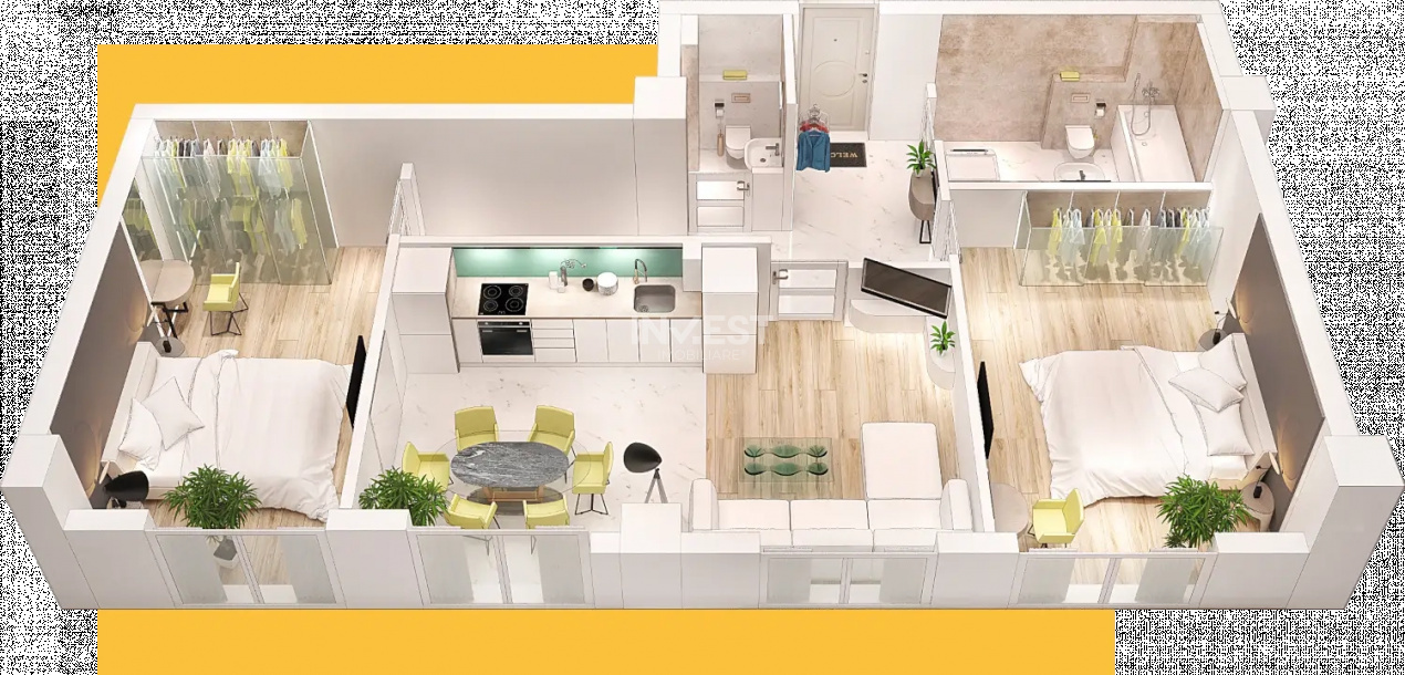 TVA 21% INCLUS *Apartament 3 camere PREMIUM* - 71,45 mp utili - 9