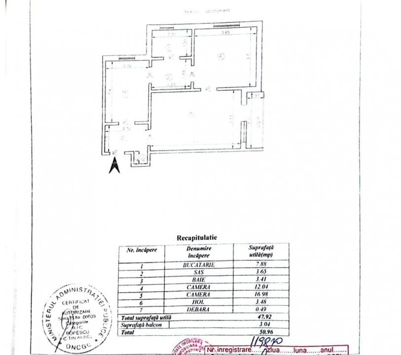 Apartament 2 camere, zona  Pacurari - Posta  - 8
