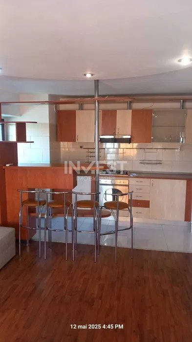 Apartament 1 Cameră Open Space, 43 mp, Mobilat și Utilat, Bloc Nou, Etaj 5/8 - 5