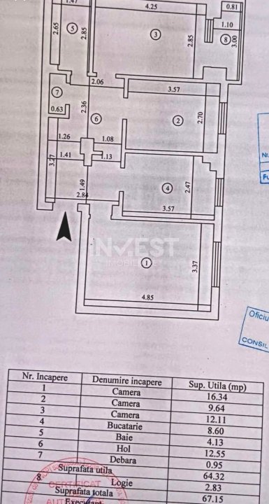Apartament 3 camere si 2 bai, zona Pacurari - Posta, Iasi - 17