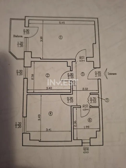Apartament de vanzare, 2 camere decomandat – Zona Kaufland Păcurari - 6