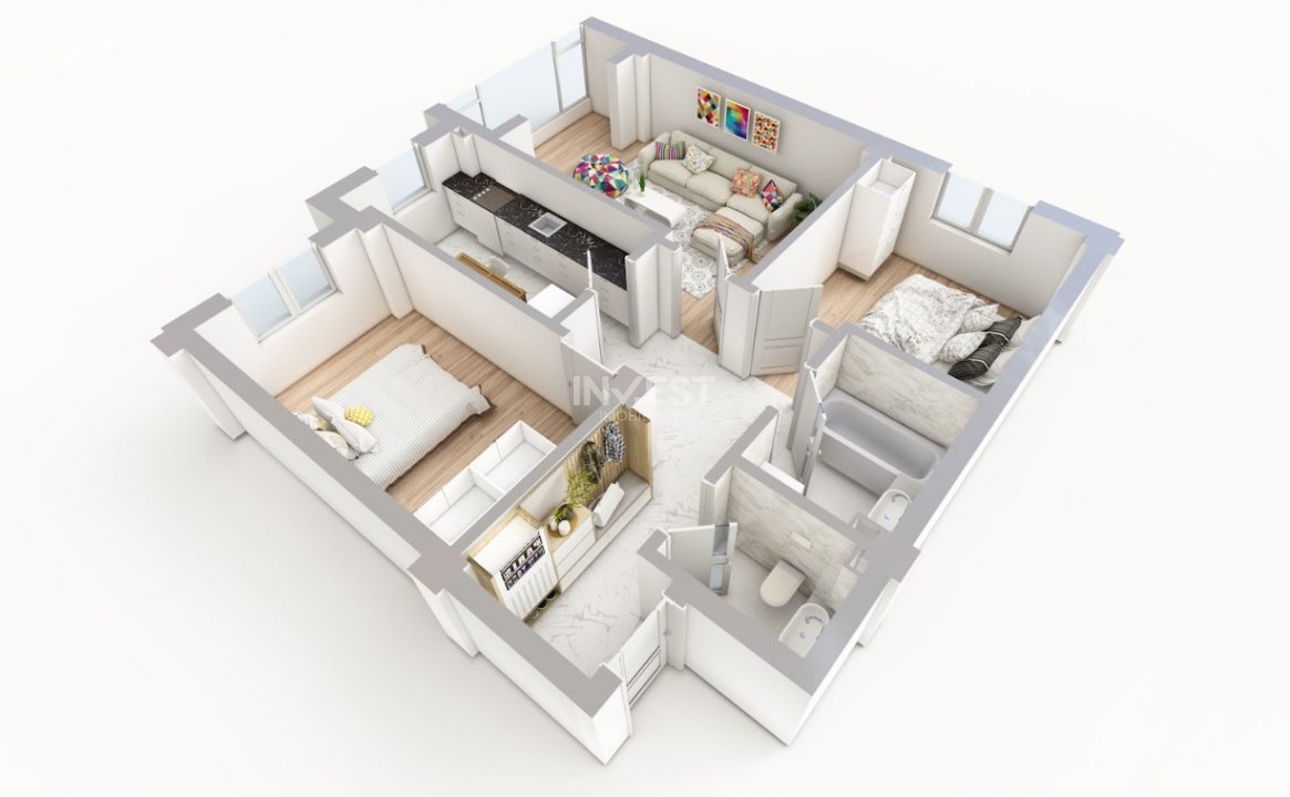 COMISION 0% ! 3 CAMERE BLOC NOU POPAS PACURARI