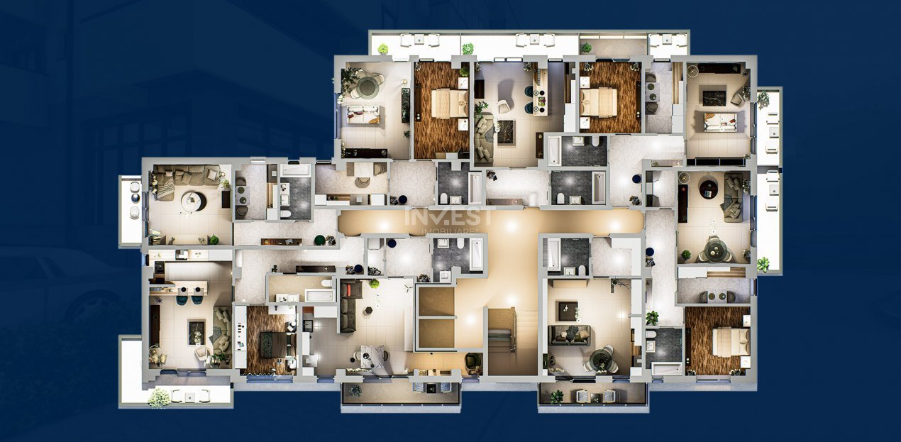 Apartament 2 camere - spațios într-un complex rezidențial modern din Nicolina - 26
