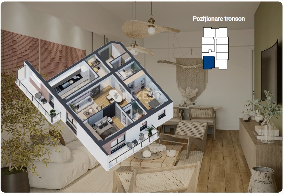 APARTAMENT CU 3 CAMERE , 82MP , BLOC NOU GALATA, COMISION 0% - 14
