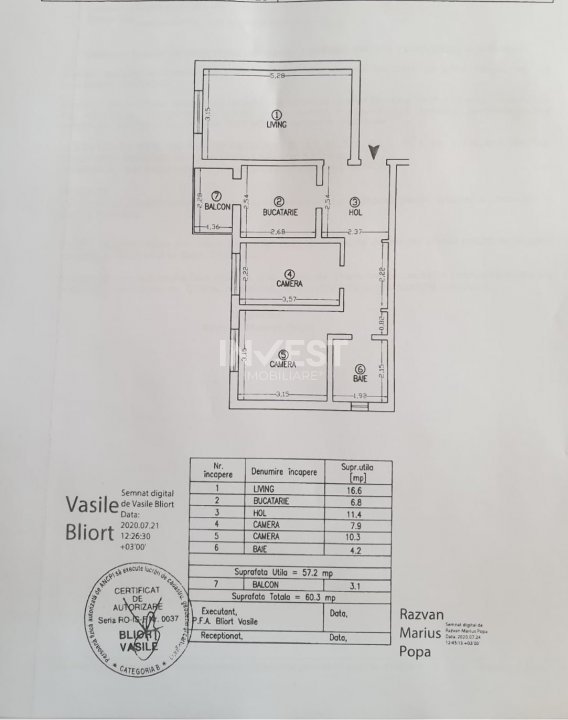 Apartament de vanzare 3 camere, decomandat, zona Pacurari - Pizza Smile, Iasi - 7
