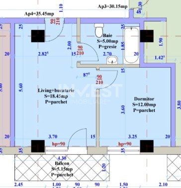 APARTAMENT CU 2 CAMERE , ZONA VISANI  - 8