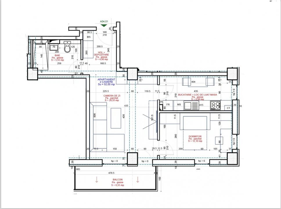 Apartament cu 2 camere în Bucium (Family Market) - 8
