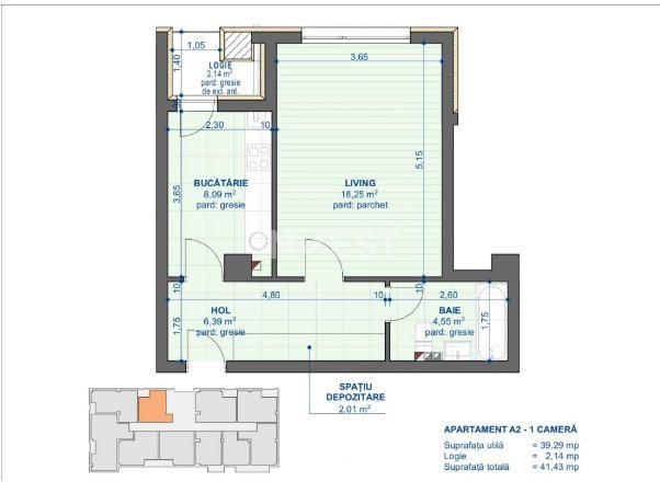 APARTAMENT 1 CAMERA , BLOC NOU , NICOLINA-CUG - 4