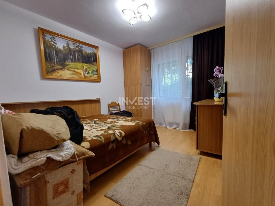 Apartament 3 camere decomandat, mobilat, centrală, beci + boxă – zona Frumoasa