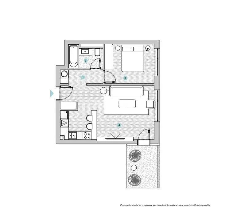 Apartament 2 camere + loc de parcare - SILK DISTRICT, IAȘI - 3