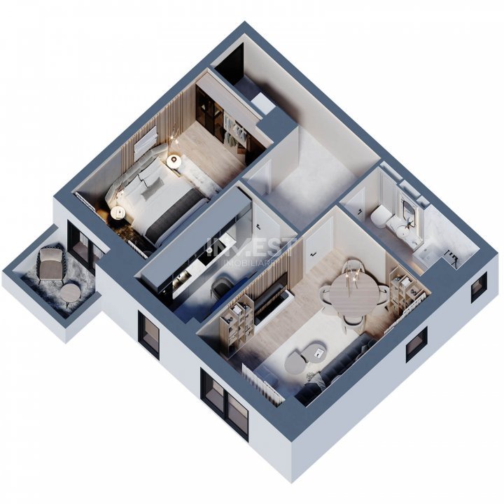 APARTAMENT CU 2 CAMERE , DECOMANDAT , BULEVARDUL POTIERS , COMISION 0% - 6