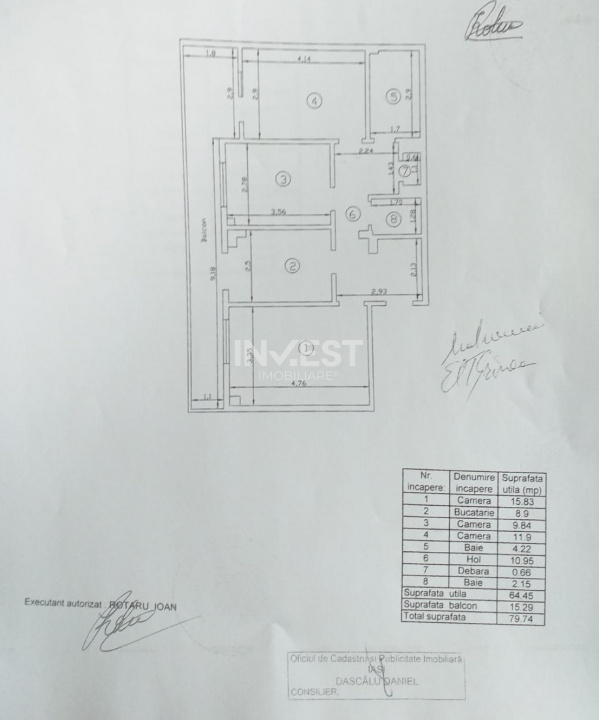 Apartament spațios de 3 camere, 79 mp, etaj 1, zona Canta, Iasi - 1