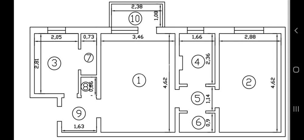 Apartament 2 camere-50mp-Podu Ros-etaj intermediar-bloc fara risc - 3