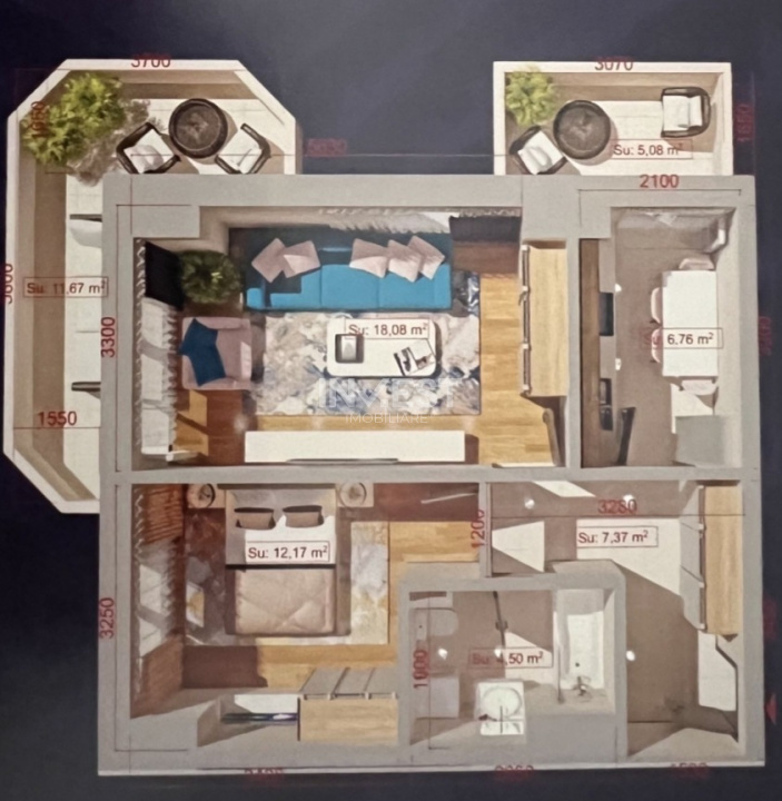 APARTAMENT 2 CAMERE DECOMANDAT 67MP COPOU  - 9