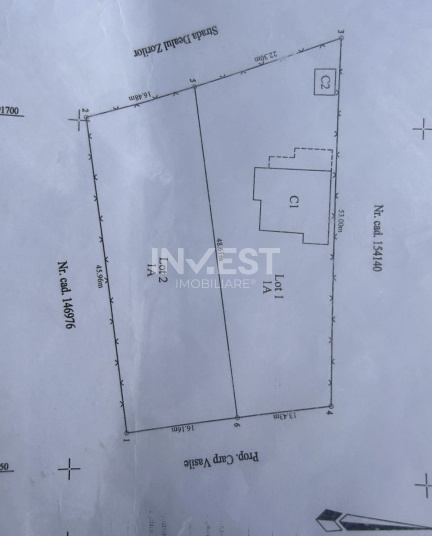 Teren intravilan 766mp,  Dealul Zorilor- Mun IASI - 2