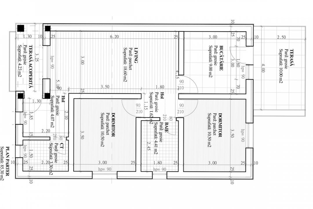 CASA CU 3 CAMERE INDIVIDUALA , PLAN PARTER , LUNCA CETATUII - 2