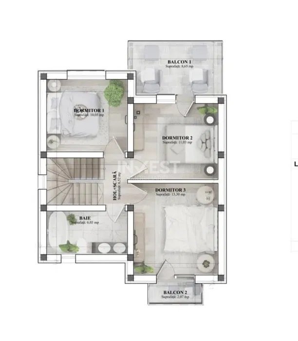 Casa cu 4 camere , priveliste panoramica Ciurbesti - 15