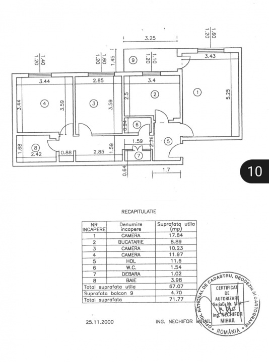 Apartament de vanzare 3 camere, zona Canta - Scoala Elena Cuza, Iasi  - 9