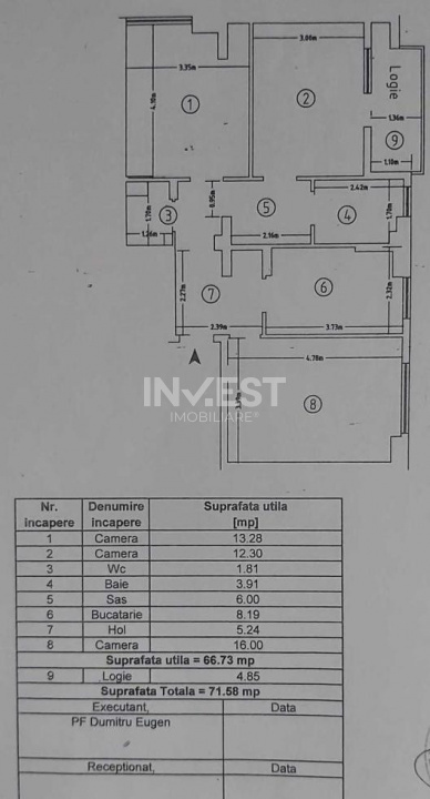 DE VANZARE-APARTAMENT 3 CAMERE-DACIA  - 6