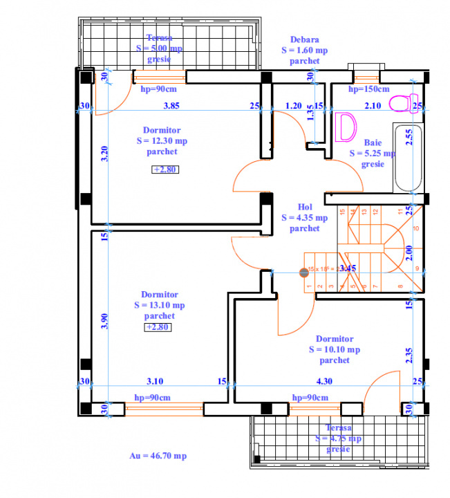 Casa de vanzare 4 camere. Mobilata. Valea Adanca- 900m de CUG - 12