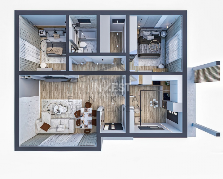 CASA INDIVIDUALA, 3 CAMERE,81 MP UTILI, 400MP TEREN, MIROSLAVA - 3