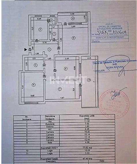 Centru-UMF-apartament cu 4 camere - 1