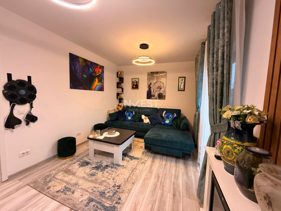 Apartament intabulat cu 2 camere - decomandat, etaj 1, mobilat &amp; utilat - 3