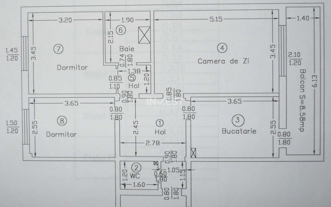 DE VANZARE-APARTAMENT 3 CAMERE-DACIA - 7