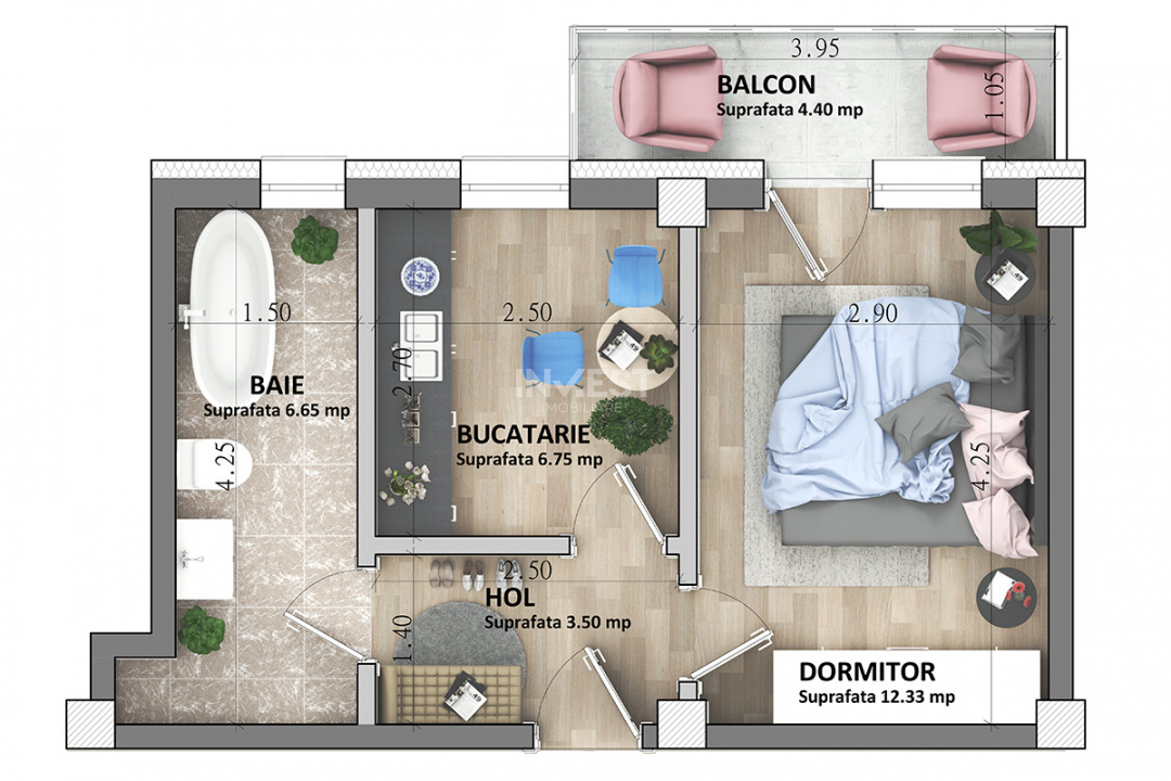 COMISION 0% , APARTAMENT 1 CAMERA , LOC DE PARCARE INCLUS , TAXE NOTARIALE CADOU - 5