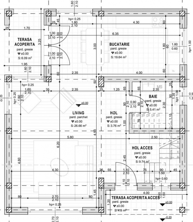 CARTIER PRIVAT, CASA 4 CAMERE, 2 BAI, MIROSLAVA , PLACA DE BETON PESTE ETAJ - 6